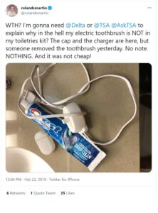 Can You Carry Electric Toothbrush on Airplane