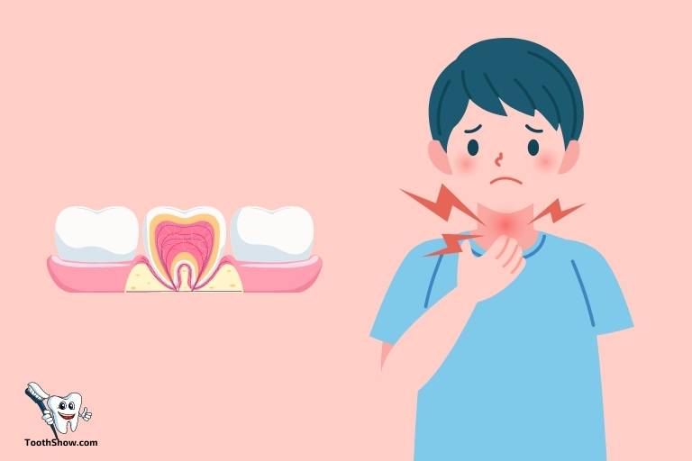 can tooth abscess cause sore throat