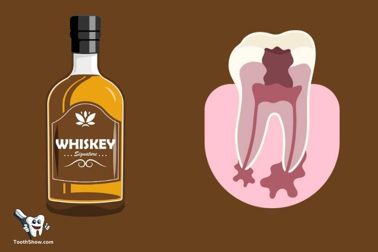 does whiskey help an abscess tooth
