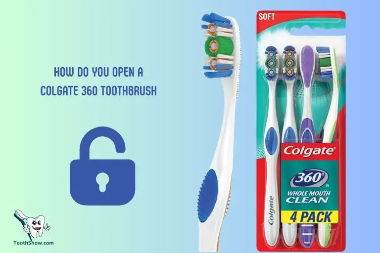 how do you open a colgate toothbrush