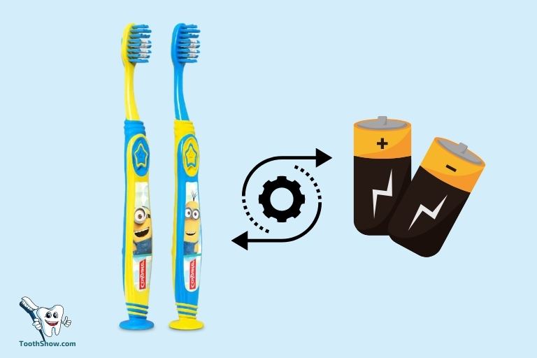 how to change battery in colgate minion toothbrush