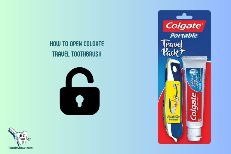 how to open colgate travel toothbrush