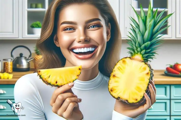can i eat pineapple after teeth whitening