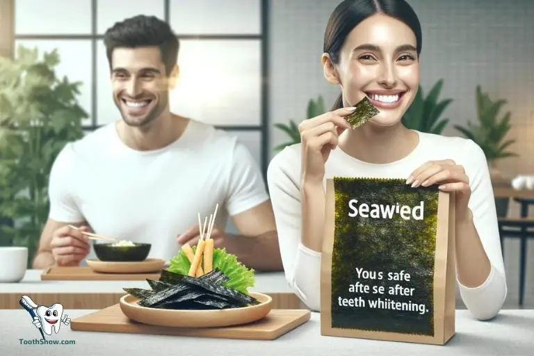 can i eat seaweed after teeth whitening