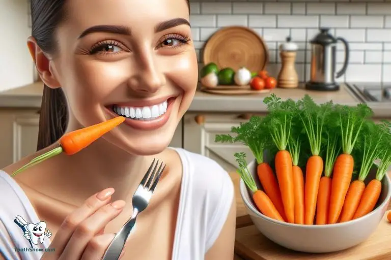 can you eat carrots after teeth whitening