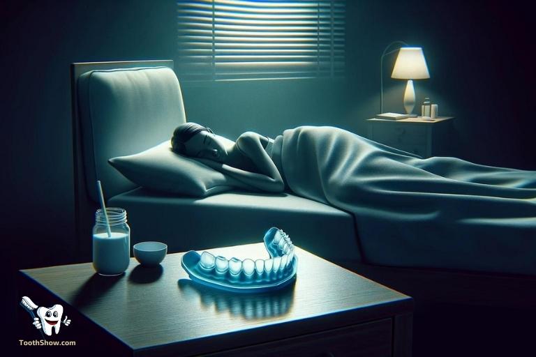 can you sleep with teeth whitening trays