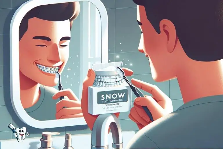 can you use snow teeth whitening with braces