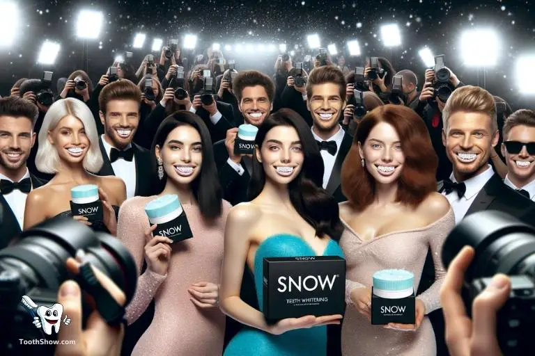 celebrities who use snow teeth whitening