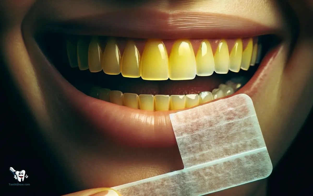 do whitening strips work on yellow teeth