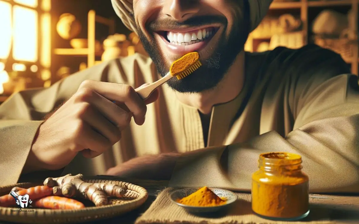 does turmeric help in teeth whitening