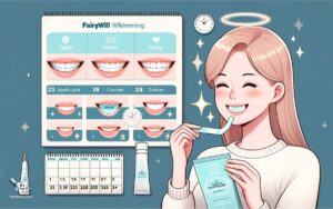 fairywill teeth whitening strips how often to use