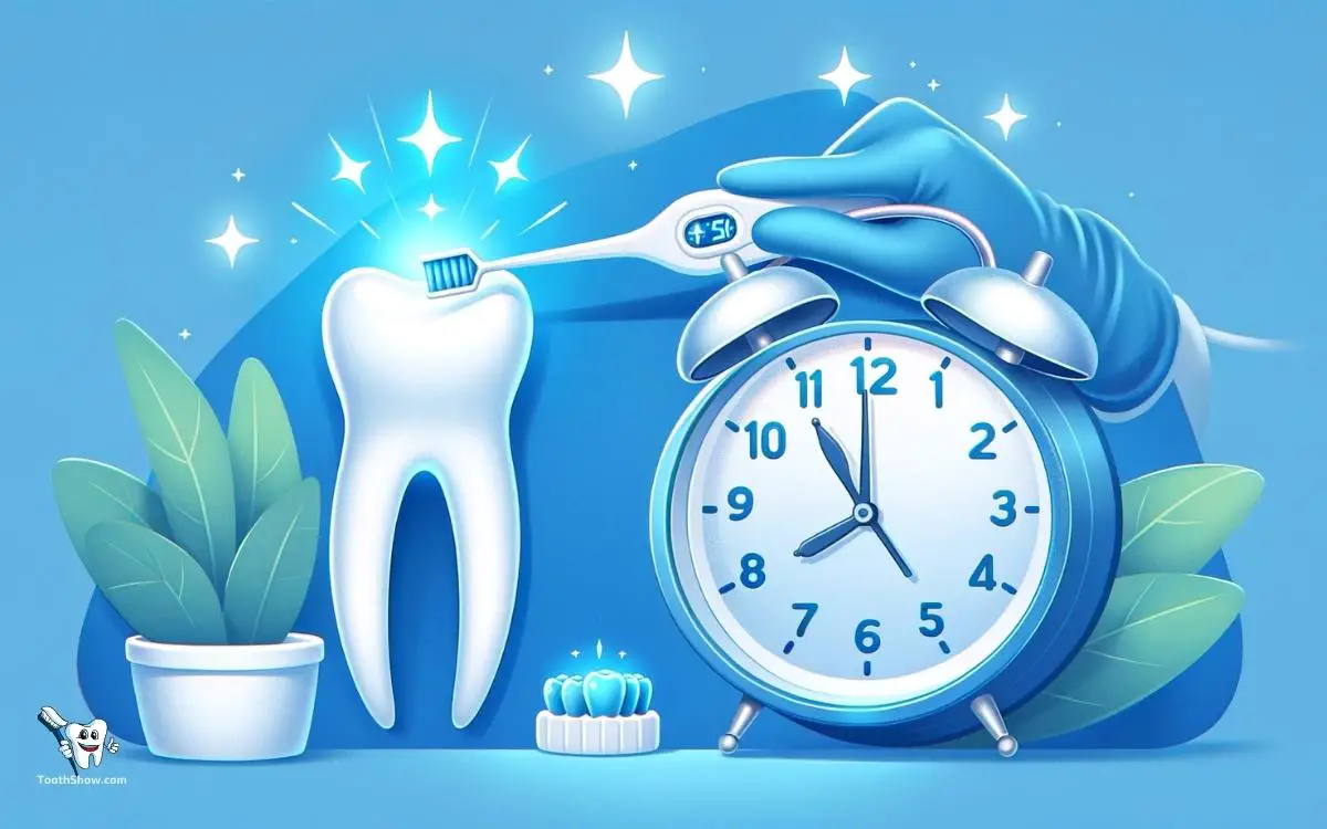 how long to use blue light for teeth whitening