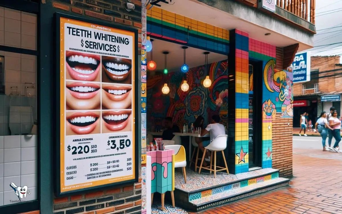 how much is teeth whitening in colombia