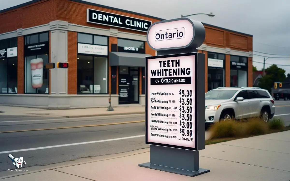 how much is teeth whitening in ontario