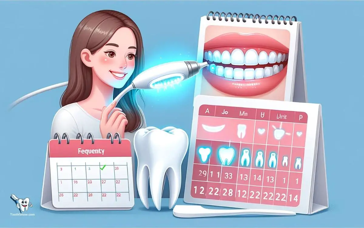 how often to use led teeth whitening light