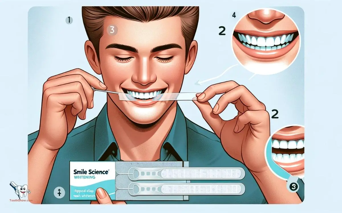 how to apply smile science teeth whitening strips