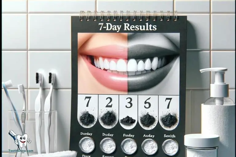 7 day charcoal teeth whitening results