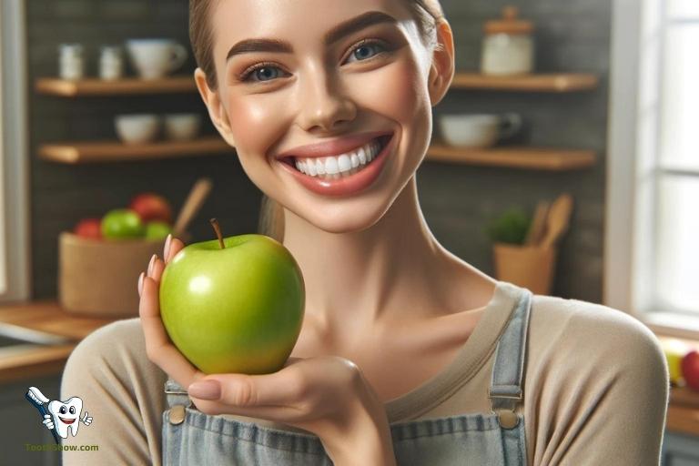 are apples good for teeth whitening