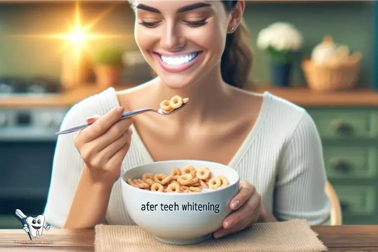 can i eat cereal after teeth whitening