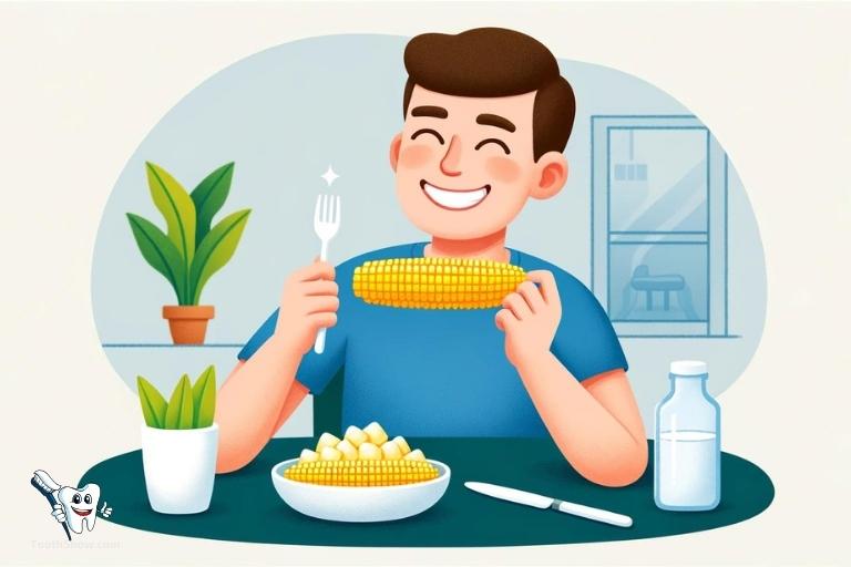can i eat corn after teeth whitening