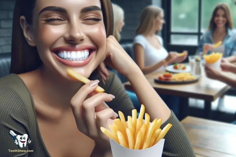 can i eat french fries after teeth whitening