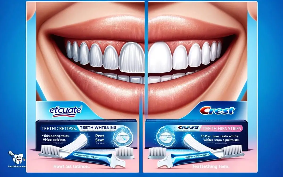 equate teeth whitening strips vs crest